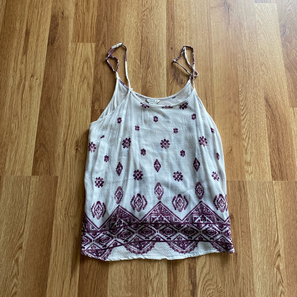 Flowered Tank Top